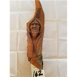 Hand carved native american indian