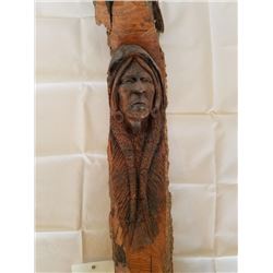 Hand carved native american indian