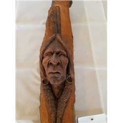 Hand carved Native American Indian