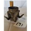 Image 1 : Cast bronze stone ram bighorn sheep