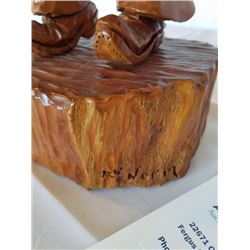 Wood carved cowboy by Norm