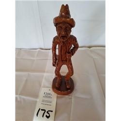 Wood carved cowboy by Norm