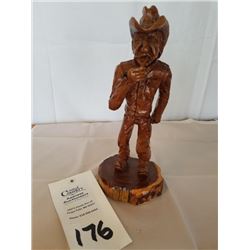 Wood Carved cowboy by Norm