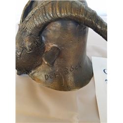 Cast bronze Der Bock ram bell