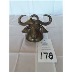 Cast Bronze water buffalo Bell