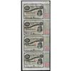 Image 1 : Uncut Sheet of (4) State of Louisiana Baby Bond Obsolete Notes