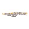 Image 1 : 2.00 ctw Diamond Bangle Bracelet - 10KT Yellow Gold