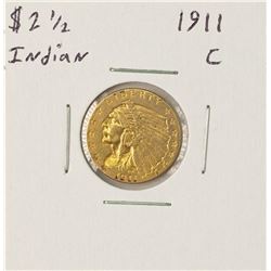 1911 $2 1/2 Indian Head Quarter Eagle Gold Coin