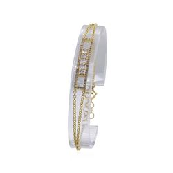 0.45 ctw Diamond Bracelet - 14KT Yellow Gold