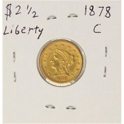 1878 $2 1/2 Liberty Head Quarter Eagle Gold Coin