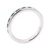 Image 4 : 0.51 ctw Emerald and Diamond Ring - 14KT White Gold