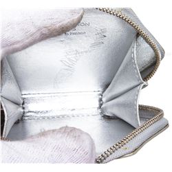 Louis Vuitton Silver Vernis Monogram Flocon Snowflake Coin Purse Wallet