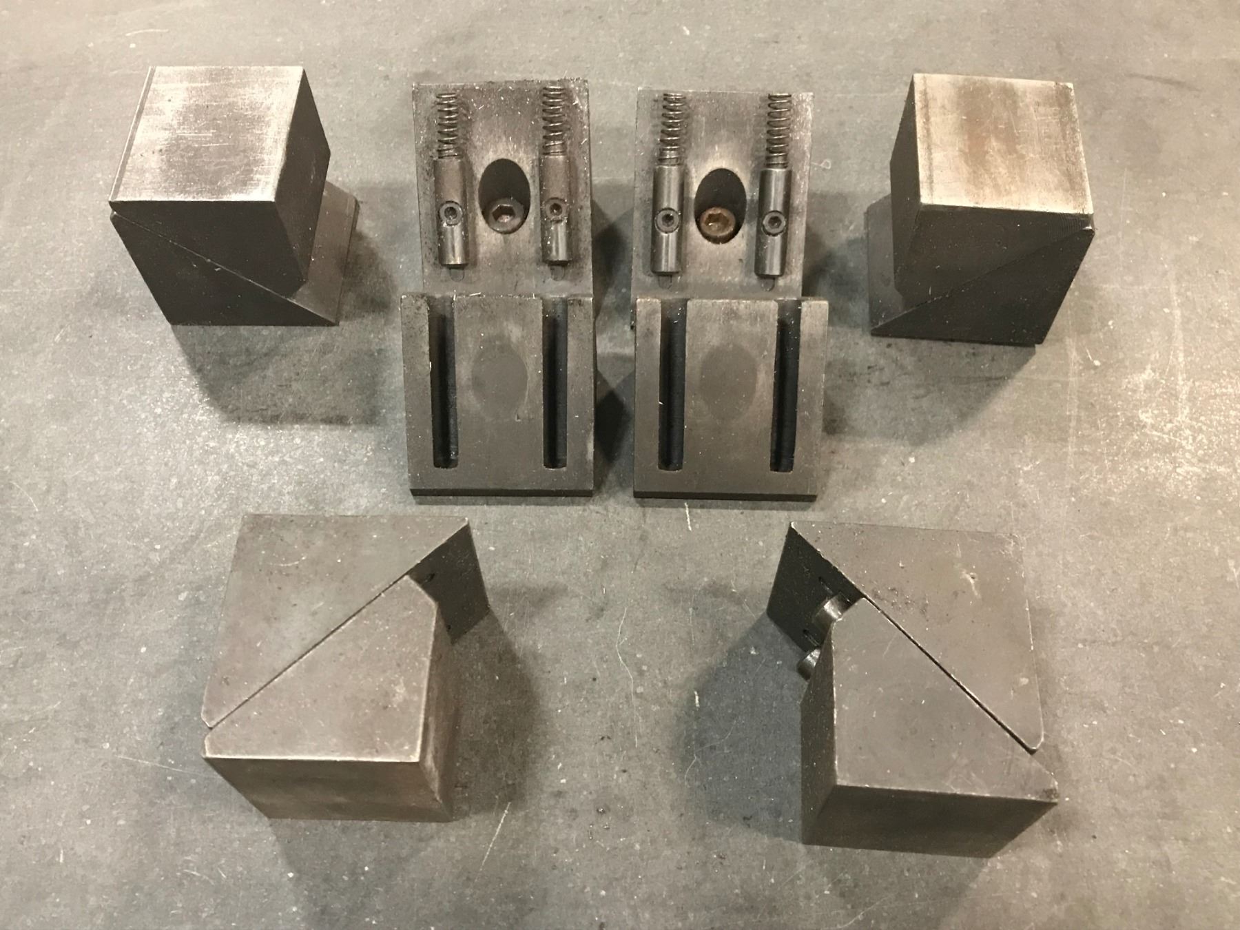 (6) Spring Loaded Set Up Blocks - BTM Industrial
