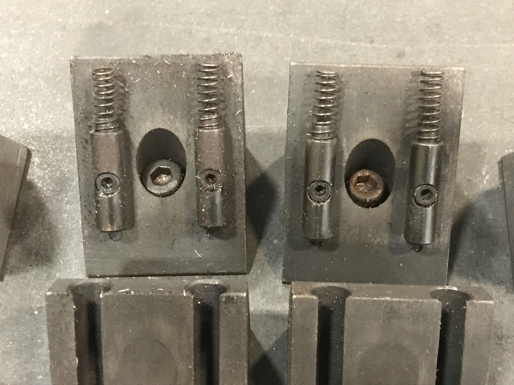 (6) Spring Loaded Set Up Blocks - BTM Industrial