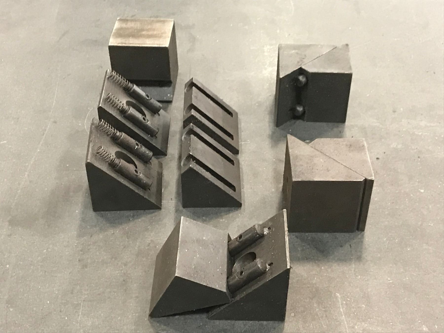 (6) Spring Loaded Set Up Blocks - BTM Industrial