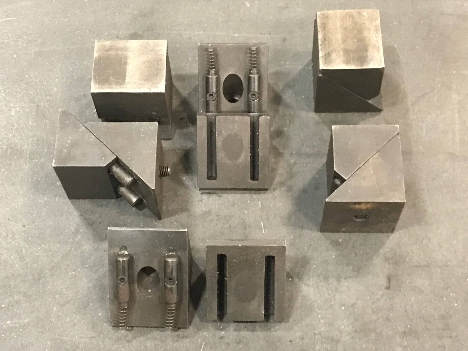 (6) Spring Loaded Set Up Blocks - BTM Industrial