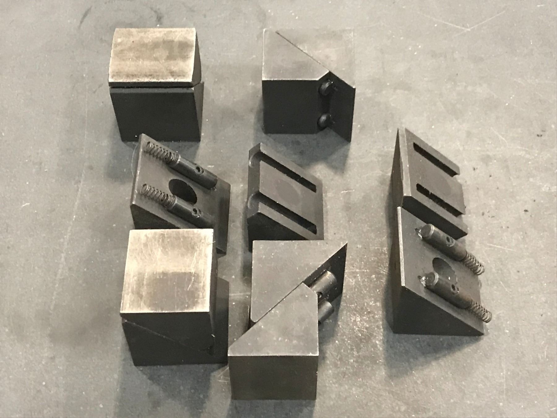 (6) Spring Loaded Set Up Blocks - BTM Industrial