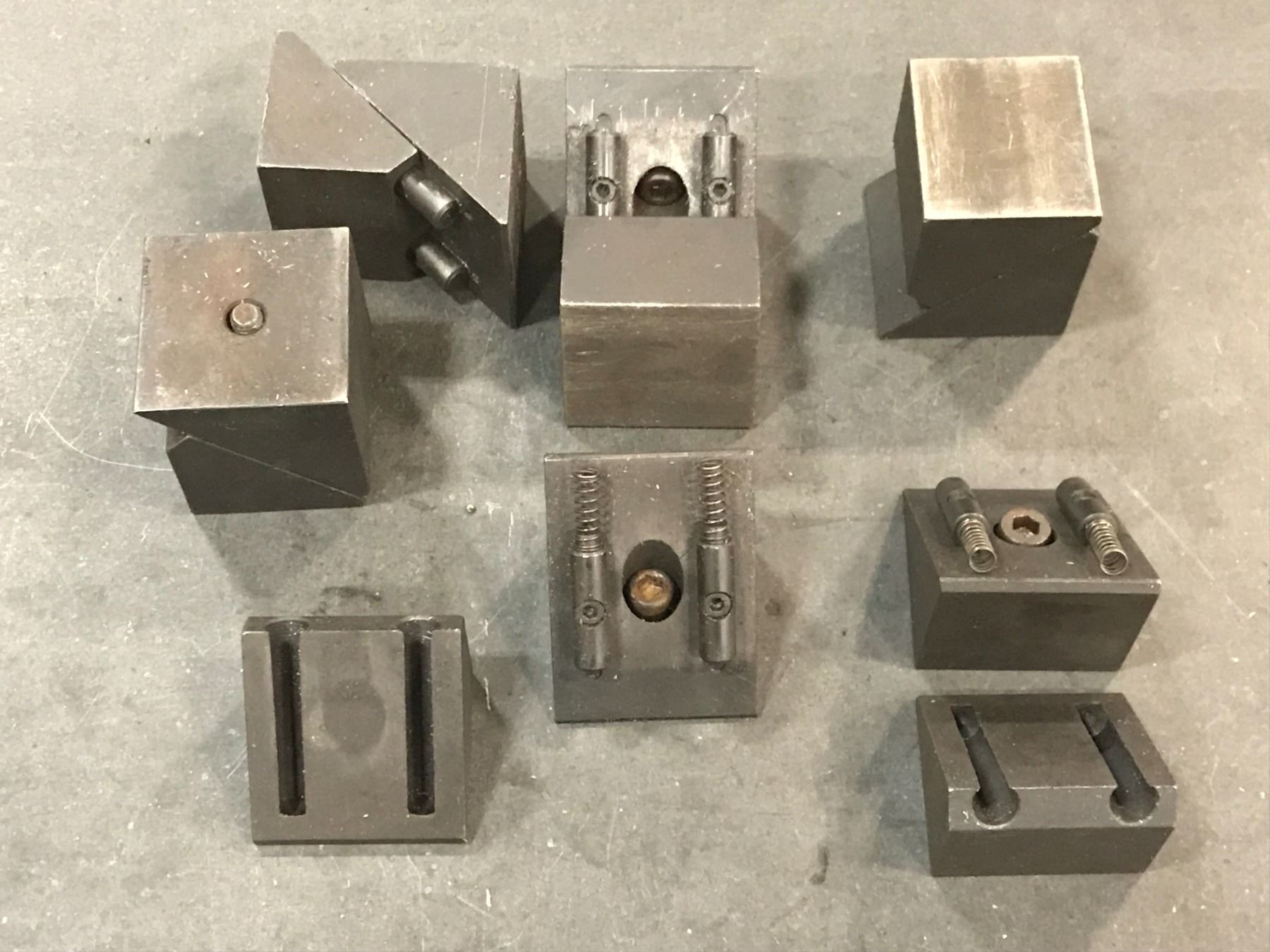 (6) Spring Loaded Set Up Blocks - BTM Industrial