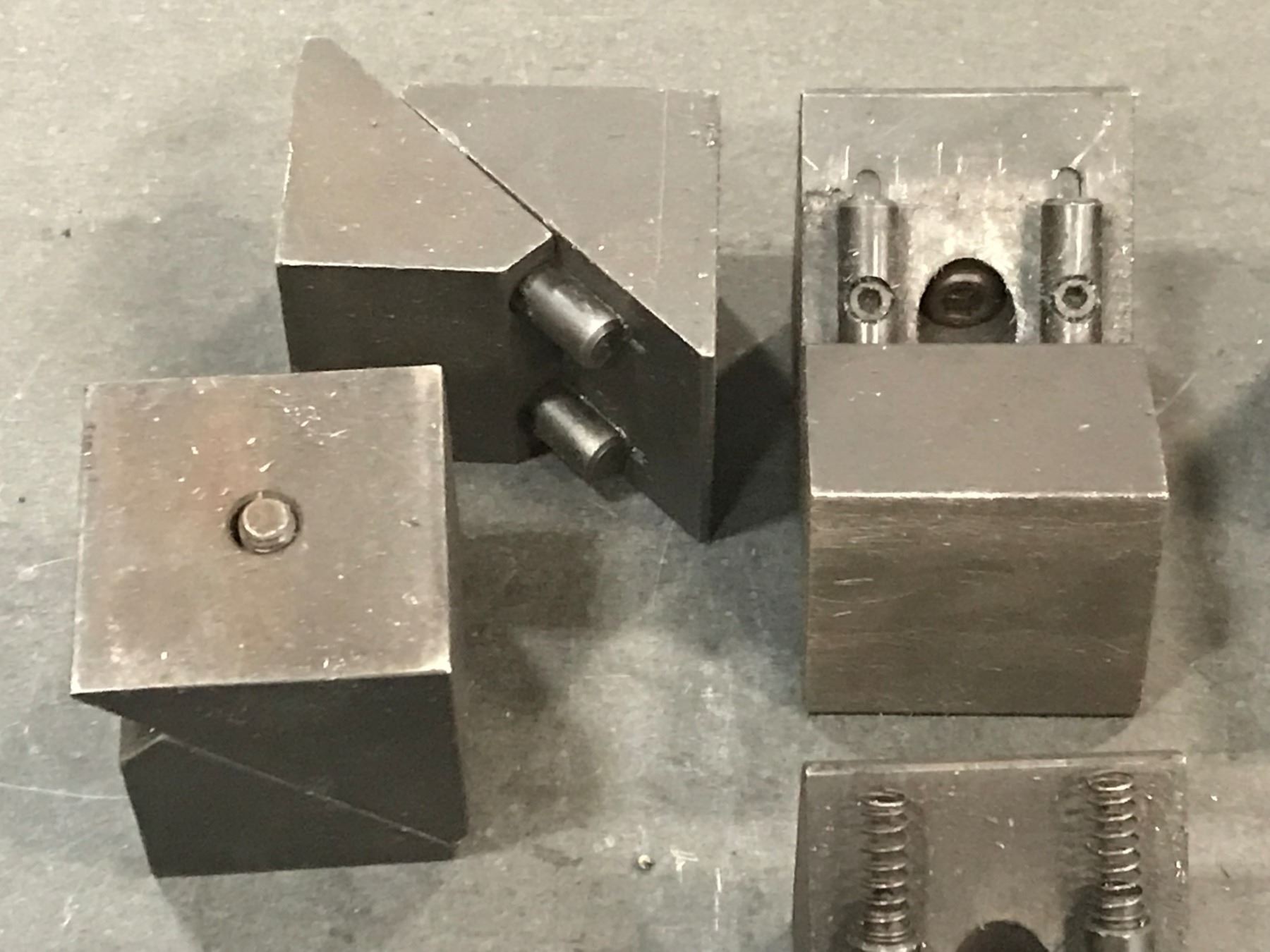 (6) Spring Loaded Set Up Blocks - BTM Industrial