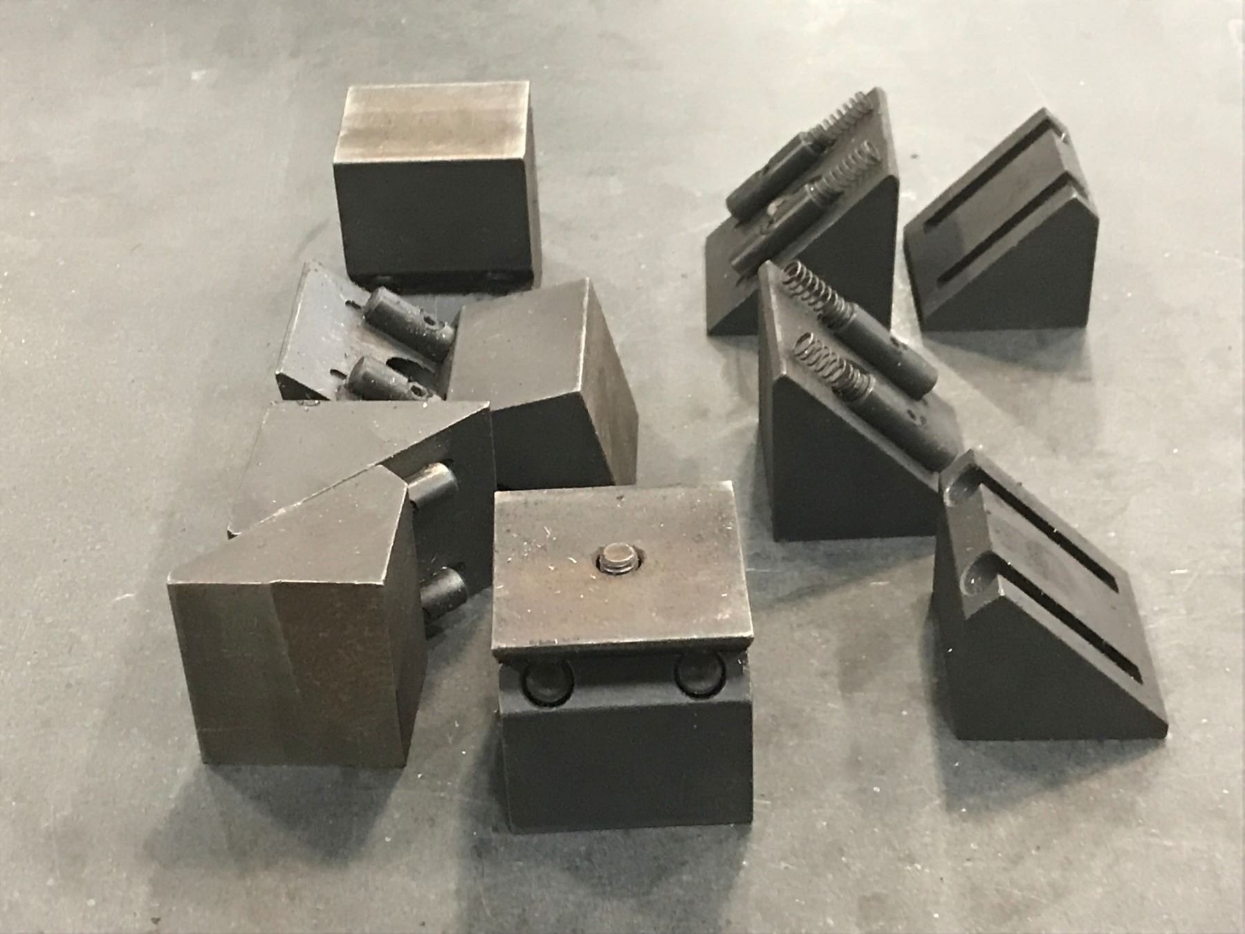 (6) Spring Loaded Set Up Blocks - BTM Industrial