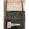 Image 2 : (4) Pryor Hardened Steel Type Set *See Photos*