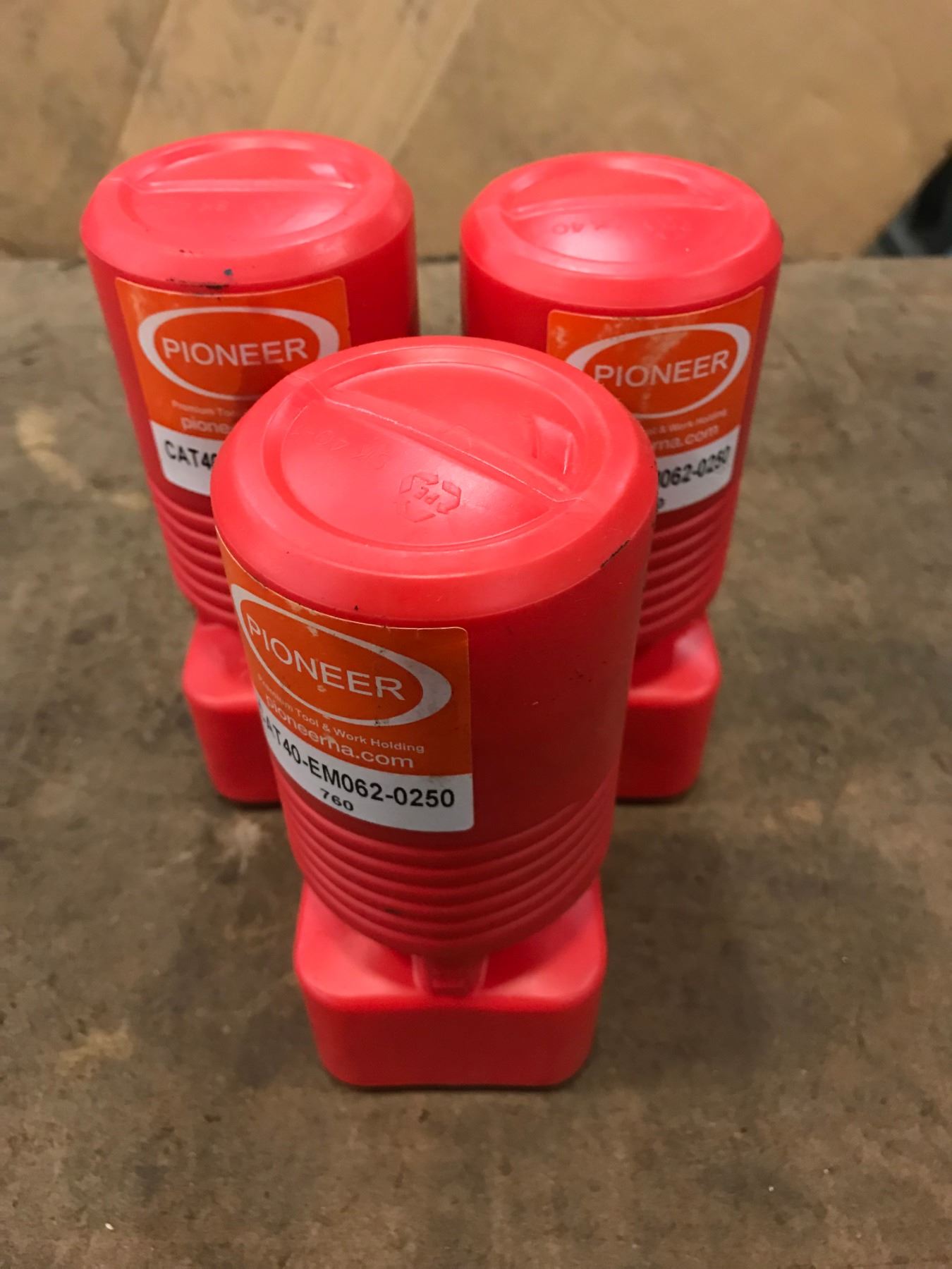 (3) Pioneer CAT40 Tool Holders *Appear to be New* BTM Industrial