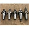 Image 5 : (5) CAT40 Tool Holders *See Photos*