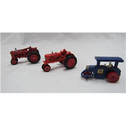 3 DIECAST TOY TRACTORS. UNSURE of the MAKERS