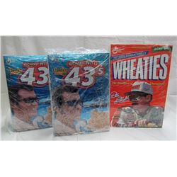 3-NASCAR CEREAL BOXES; 1-1997