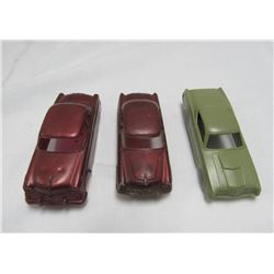 VINTAGE MOLDED CARS (2) F&F MOLD & DIE CO