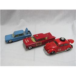 3 VINTAGE CORGI TOYS CARS.