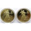 Image 1 : 2-GOLD LAYERED .999 SILVER ROUNDS