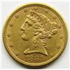 Image 1 : 1885-S $5 Five Dollar Gold Liberty