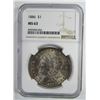 Image 1 : 1886-P Morgan Silver Dollar $ NGC MS 63 Lightly To