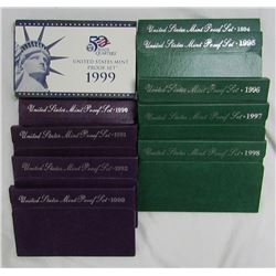 10- U.S PROOF SETS