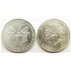 Image 2 : 1995 & 1993 AMERICAN SILVER EAGLES