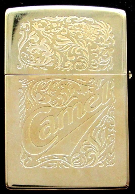 RARE VINTAGE JOE CAMEL 22K GOLD PLATED ZIPPO