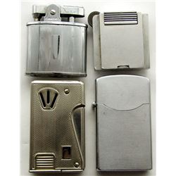 4 VINTAGE LIGHTERS. RESILIENCE, CLEVELAND, CLINTON