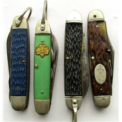 4 VINTAGE COLLECTIBLE GIRL/BOY/CUB SCOUT