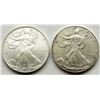Image 1 : 1999 & 2008 .999 SILVER EAGLES U.S. $1 COINS
