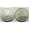 Image 2 : 1999 & 2008 .999 SILVER EAGLES U.S. $1 COINS