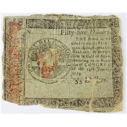 CONTINENTIAL CURRENCY 55 DOLLARS