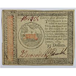 1-14-1779 CONTINENTIAL $35