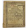Image 1 : 2-17-1776 $1/6 CONTINENTIAL