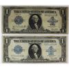 Image 1 : 2-1923 $1.00 SILVER CERTIFICATES