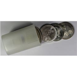 ROLL OF (20) 2001 AMERICAN SILVER EAGLES