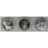 Image 1 : 1998, 1993 AND 1995 AMERICAN SILVER EAGLES