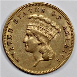 1858 $3.00 GOLD