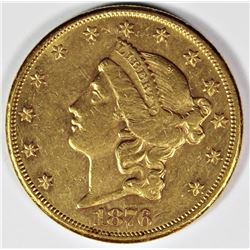 1876-CC $20 GOLD LIBERTY