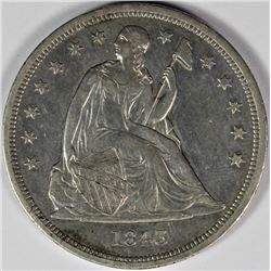 1843 SEATED DOLLAR